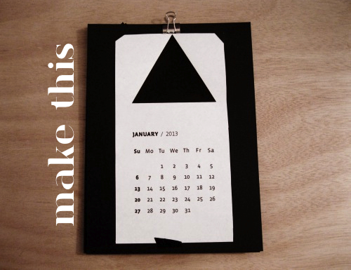 geometric 2013 calendar